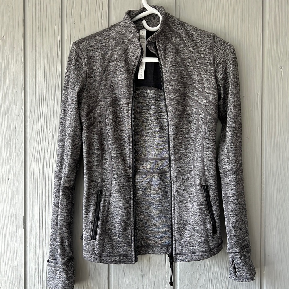 Heathered Black LuluLemon Define Jacket